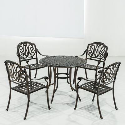 China Modern High Quality Wholesale Cast Aluminum Metal Leisure Stacking Dining Chair for sale