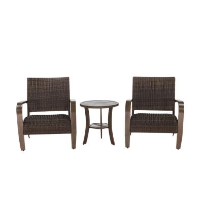 China 2022 Guangdong Modern Factory High Quality Outdoor Waterproof Aluminum Rattan Chairs for sale