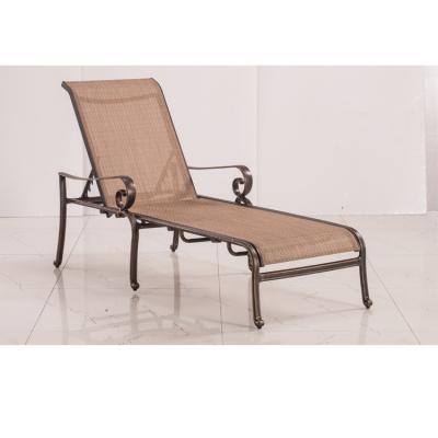 China Factory sales china material china beach fabric traditional high quality aluminum sun loungers folding bed made for outdoor leisure for sale