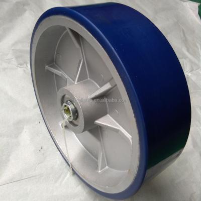 China 10 Inch POLYURETHANE PU On Industrial Caster Aluminum Wheel Heavy Duty Wheel for sale