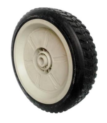 China Lawn Mower Compensating Axle Wheel For Lawn Mower Rubber Plastic Wheels for sale