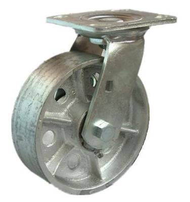 China PIVOT Factory 6 Inch Iron Industrial Caster Steel Wheels for sale