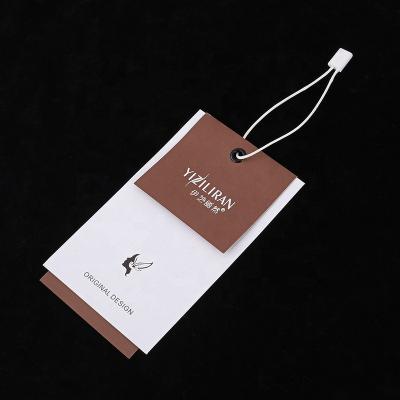 China Sustainable Specialty Paper Hang Tag Free Sample Custom T-Shirt Hang Tags Universal Apparel for sale