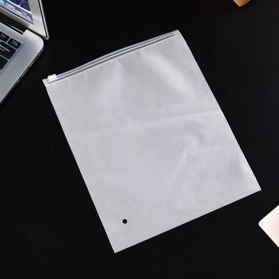 China Disposable Custom Package Bags For Apparel Frosted Zipper Bags Pe Plastic Ziplock Bags for sale