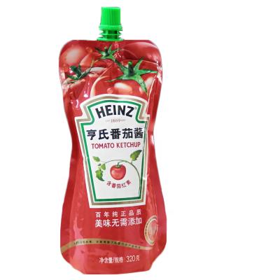 China Food tomato ketchup /sauce spout pouch /standing up pouch food filler high viscosity packing machine for sale