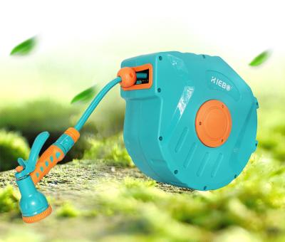 China 20m adjustable auto-lock rewindable garden water hose reel for irrigation washing for sale