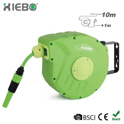 China Flexible CE Approve Automatic Rewind 10m garden water hose reel yardworks irrigating XBW-03 for sale