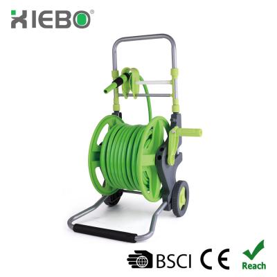 China 45m Adjustable Garden Handle Hose Reel Trolley for sale