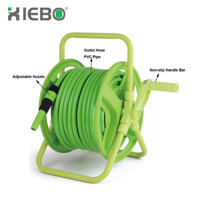 China Adjustable Portable Garden Water Hose Reel Cart Hose Holder Garden Hose Car for Outdoor Gardening and Car Washing for sale