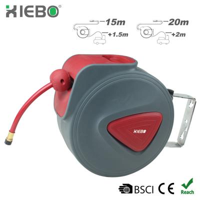 China 20m/15m Adjustable Industrial High Pressure Automobile Air Hose Retractable Wall Mounted Reel XBA-B02 for sale