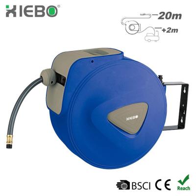 China Hot Sale 20m Automatic Retractable Wall Mounted Air Hose Reel Drum XBA-B02 Adjustable for sale