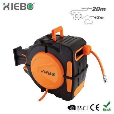 China Anti-Corrosion Wall Mounted Retractable Air Hose Slow Reel 65ft/20m XBA-01 for sale