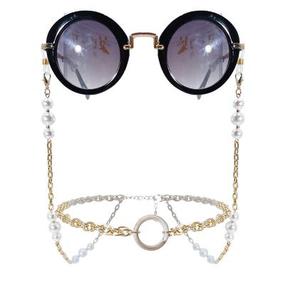 China New Fashion Eyewear Lanyard Wholesale Link Chains Sunglasses Eco-friendly Glasses Bead Star Chain Monocle for sale