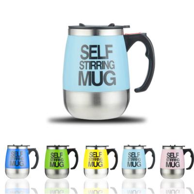 China Viable Automatic Milk Mug Stainless Steel Thermal Mug Electric Double Lazy Insulated Smart Mug Self Stirring Mug Coffee for sale