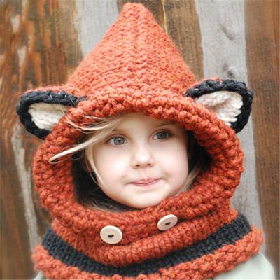 China breathable & Cute Newborn Waterproof Baby Boy Girls Winter Keep Warm Hats Knitted Wool Hemming Hat Fit Baby Kids Hat For Baby Kids for sale