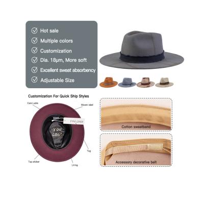 China Wholesale Australian High Quality Handmade 100% Handmade Wool Hat Vintage Brim 9cm Wide Felted Hat Hats for sale