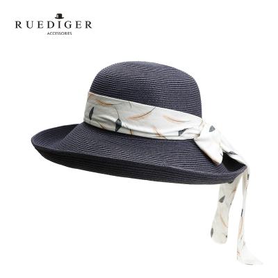 China Picture brim women style wide straw hat for summer style for sale