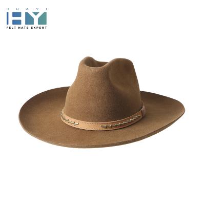 China Image Ruediger Mexican Leisure Wide Brim 100% Wool Felt Hat Wide Cowboy Hats for sale