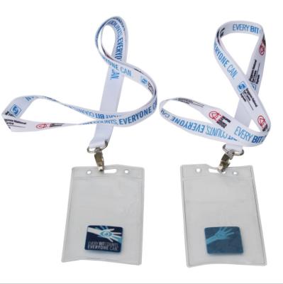 China High Quality Cheap Lanyard Card Holder Neck Strap Hot Selling ID Card Holder Polyester PVC Free Sample Price Promotion Gifts for sale