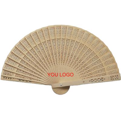 China China China Popular High Quantity Plain Custom Wooden Folding Hand Fans For Wedding for sale