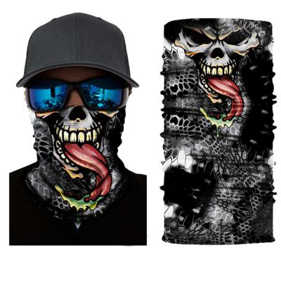 China Logo Custom Series Seamless Protective Head Half Face Skull Outdoor Sports Warm Outdoor Magic Bandana for sale