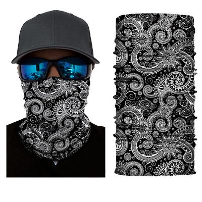 China Amoeba Adult Print Polyester Magic Flower Cashew Bandana Cheap Professional Manufacture Outdoor Sports for sale