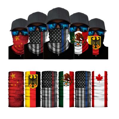 China Fashion\Comfortable Fashion\Comfortable Warm Style Country Flag Reusing Seamless Neck Warmer Custom Bandanas for sale