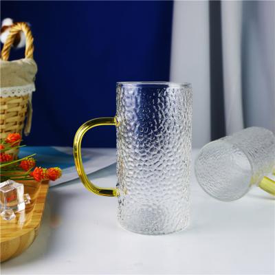 China Wholesale Minimalist Japanese Hammered Cold Cup Home Glass Drinking Glass Drinking Glass Beverage Cold Cup for sale