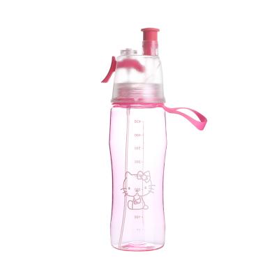 China Sustainable Creative Outdoor Sports Bottle Hydrating Spray Bottle Spray Plastic Water Bottle for sale