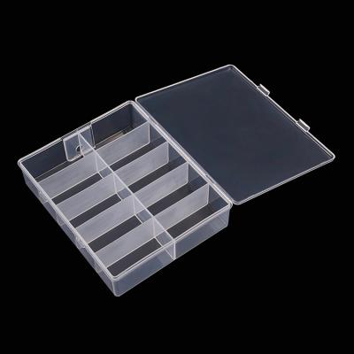 China 10 grid transparent plastic empty box for nail art nail art decoration wholesale bulk storage box MJGJ-02 for sale