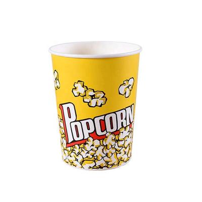 China Recyclable Custom Printed Popcorn Boxes Paper Popcorn Containers For Party And Movie Night for sale