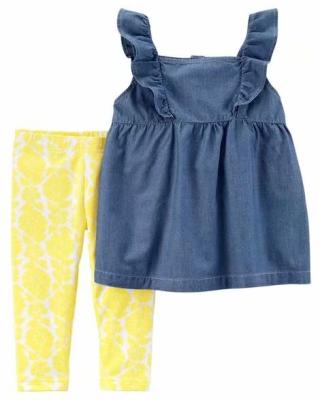 China High Quality Baby Children's Girl's Boutique Set Eco-Friendly Clothing Set Wholesale for sale