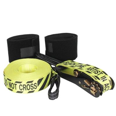 China Sports High Safety 15M Balance Sport Loose Line , Slackline Set for sale