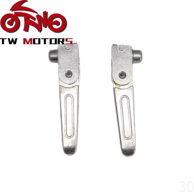 China High Quality Aluminum Alloy Small S Pedal Motorcycle Footpeg Footpegs For Universal Motorbike Dirt Bike Pitbike Pedal for sale