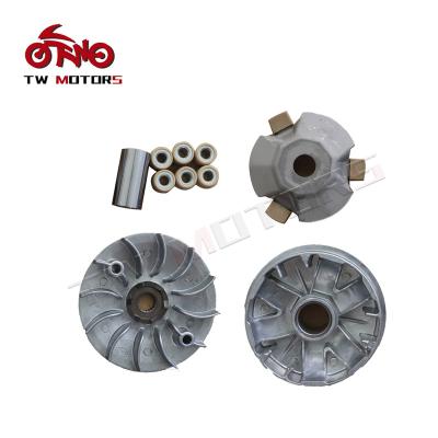 China Aluminum Motorcycle Front Drive Clutch Variator M92 Atila 125cc Motorcycle Drive Clutch Variator Pulley Roller Assembly Set for sale