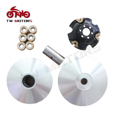 China Aluminum motorcycle engine parts transmission belt pulley driven wheel drive disc clutch Honda 250 modification for sale