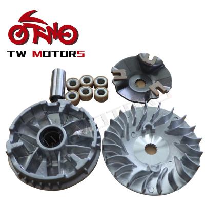 China Motorcycle Parts Aluminum Front Motor Assembly Drive Clutch Variator Pulley Drive Face Assy ZY125 for sale