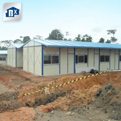 China Industrial single storey steel structure house prefabricated construction labor camp housing lightweight prefab houses for sale