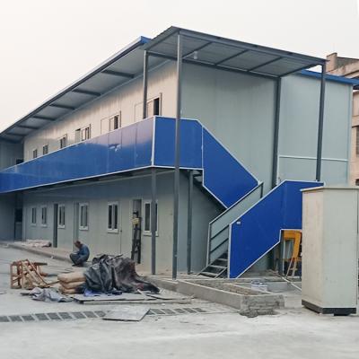 China Traditional Custom Portable Steel Structure Knockdown Prefab House For Work Living Accommodation for sale