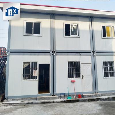 China Modern Portable 2 Storey Container Homes 2 Bedroom Prefab Container Home With 12 Single Room zu verkaufen