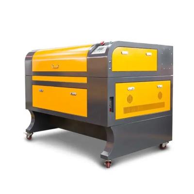 China Good loading effect automated 6090 9060 60w 80w 100w 130w 150w 3d co2 laser cutter and laser engraving machine for wood with CCD ruida for sale