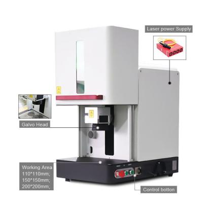 China Deep Marking Color Metal 20W 30W 50W Fiber Laser Marking Machines Price Mobile Phone Watch MOPA Laser Marking Machine On Plastic for sale