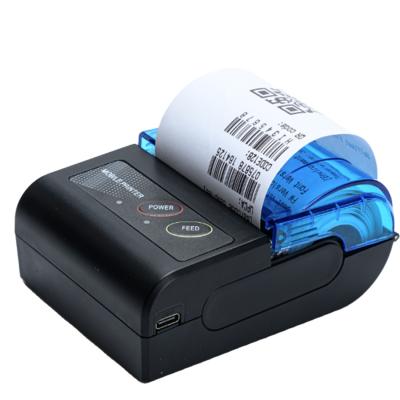 China OWNFOLK Black And White Portable Thermal Receipt POS Printer 58mm Portable Handheld Mobile Printer For POS System for sale