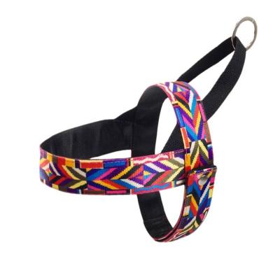 China Wholesale Custom Custom Design Dog Printing Harness Contrast Colorful Color Adjustable Pets Harness for sale