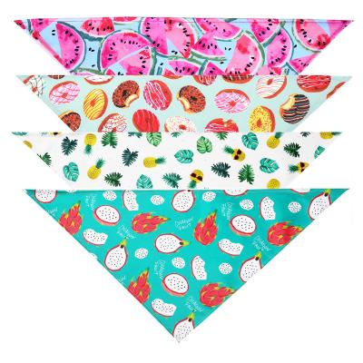 China Outstanding Fashion Quality Dog Cat Summer Color Style Pets Bandana With Customized Prints for sale