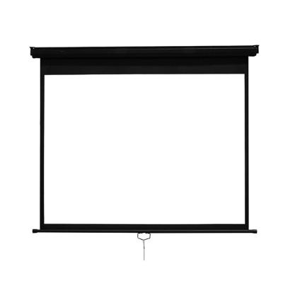 China Self Pull Down Locking Manual Pull Down Projection Screen For Desktop for sale