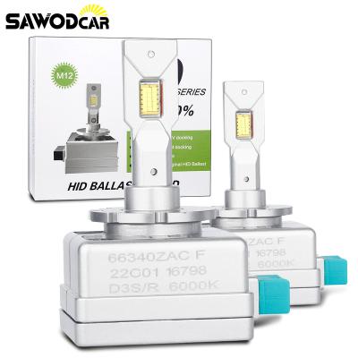 China SAWODCAR D3S D3R LED Headlight Bulb 16800LM HID M12 LED Light Universal Auto Parts Car Shine Upgrade Led Headlight Bulb Universal for sale