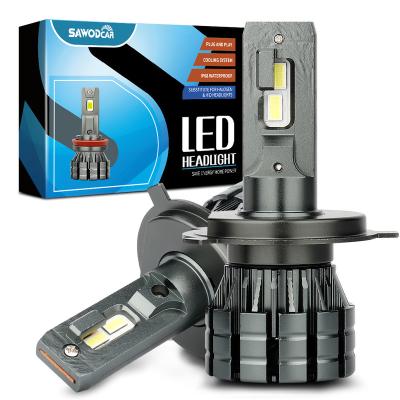 China SAWODCAR OEM Wholesale H4 Led Headlight V20 60W 12000LM 12V Universal Led Uplight LED Automotive Front Bulb E-CLASS (W124) for sale