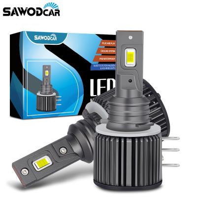 China SAWODCAR LED Headlight Bulb High Power 16000lm XD H15 12V Led Decoder Head Light Auto Parts Led Headlight Bulbs For VW Golf 6 Universal for sale