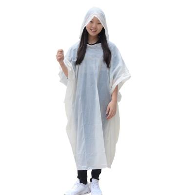 China Bachelorette Raincoats Compostable Disposable Custom Plastic Rain Poncho for sale